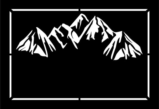 Mountain Address Sign Personalized