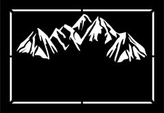 Mountain Address Sign Personalized