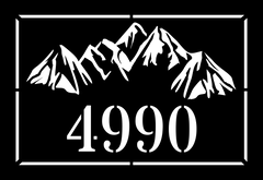 Mountain Address Sign Personalized