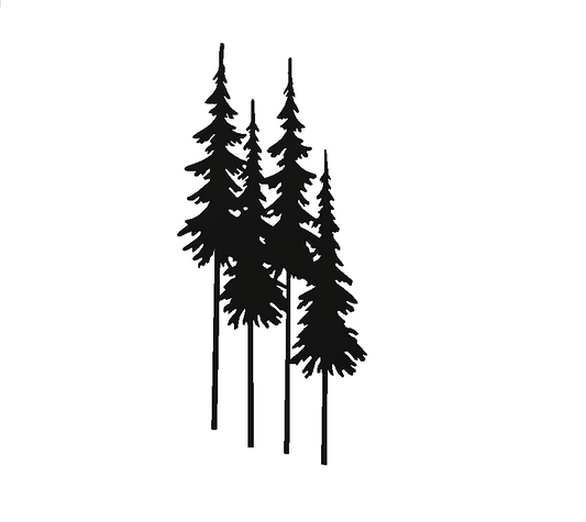 Pine Trees Modern Silhouette