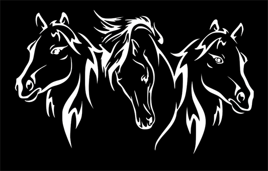 Three Horse Statement Piece