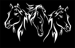 Three Horse Statement Piece